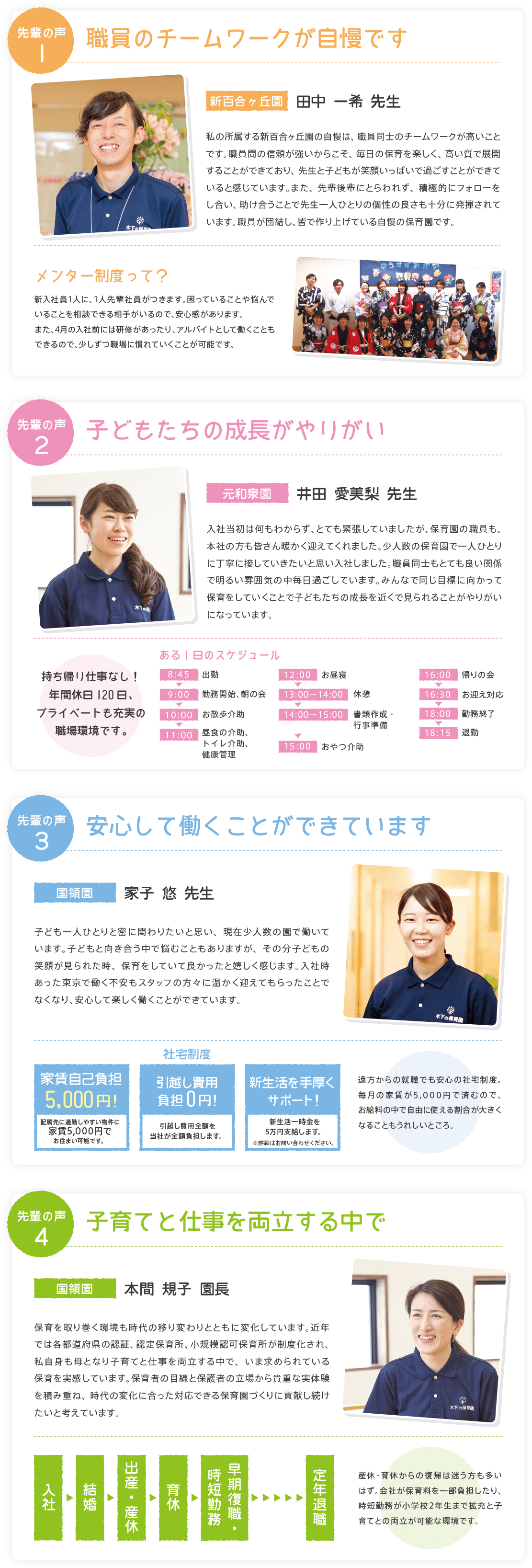 先輩の声