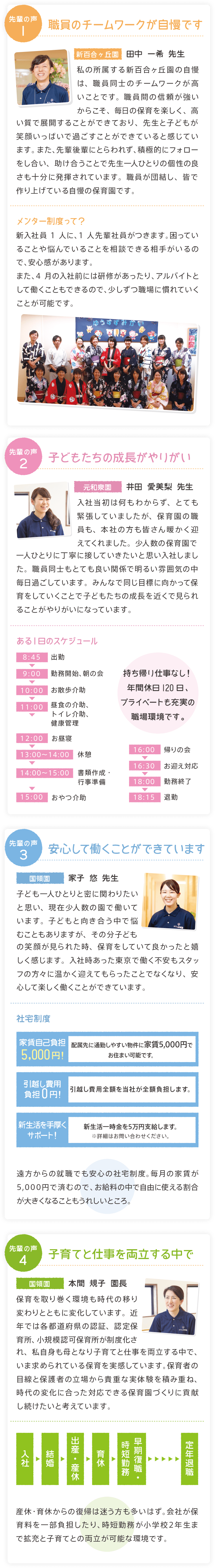 先輩の声